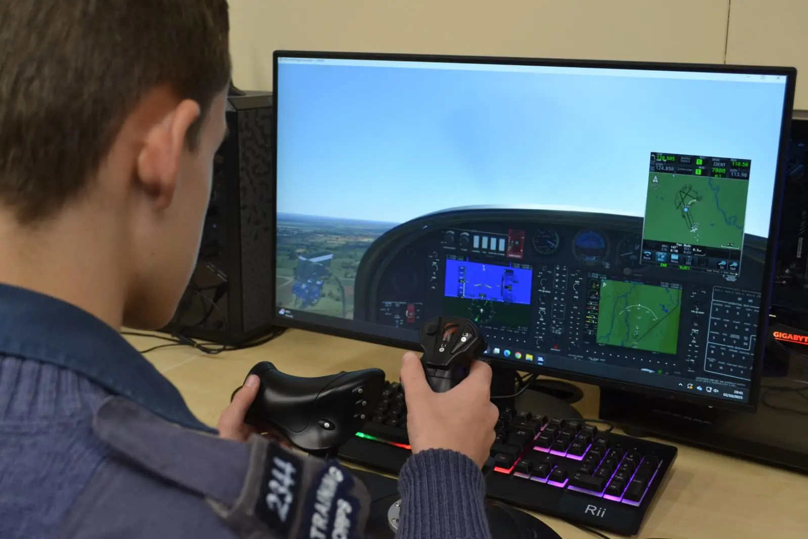 Synthetic flight on squadron